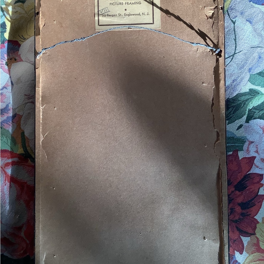 Antique Framed Etching - Picture 6 of 7